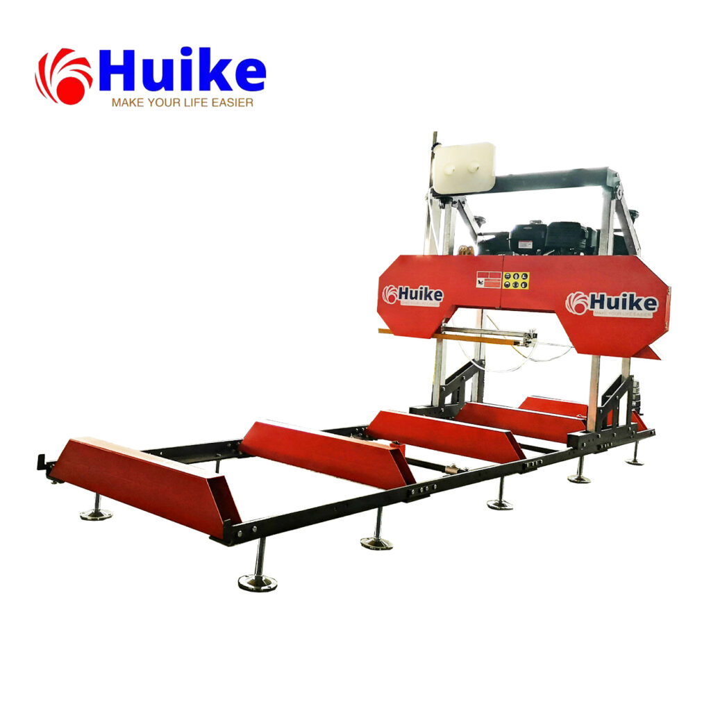 Gasoline Engine Portable Horizontal Log Band Sawmill With Ce